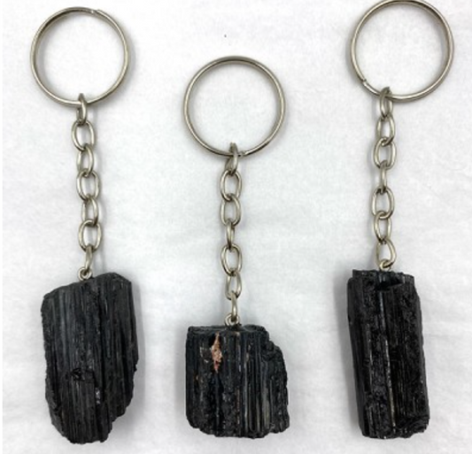 Mineral Keychain - Rough Black Tourmaline